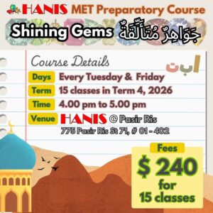 ( ENRICHMENT ) Shining Gems - HANIS @ Pasir Ris ( Term 4, Tuesdays & Fridays, 4 - 5 pm )